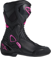 ALPINESTARS STELLA SMX-6 BOOTS 4W SMX-6 BK/PK EURO SIZE 39 / USA SIZE 8