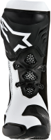 ALPINESTARS SUPERTECH R BOOTS STECH R BK/WT EURO SIZE 44 / USA SIZE 9.5