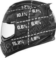 ICON AIRFRAME HELMET AF STATISTIC MD MEDIUM